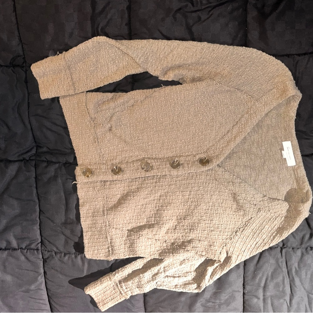 Vince Camuto Tan Cardigan Sweater